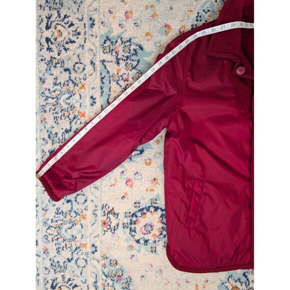 Vintage Braetan Burgundy Reversible Fleece and Windbreaker Jacket - S - Picture 11 of 12